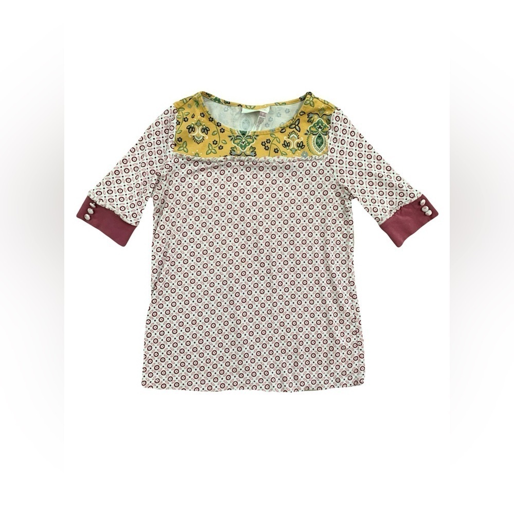 Matilda Jane 435 Size 8 Mixed Print Top